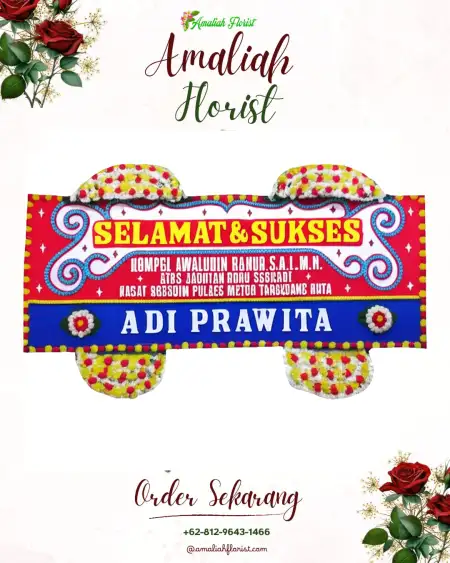 Papan Bunga Ucapan Selamat Kemulan