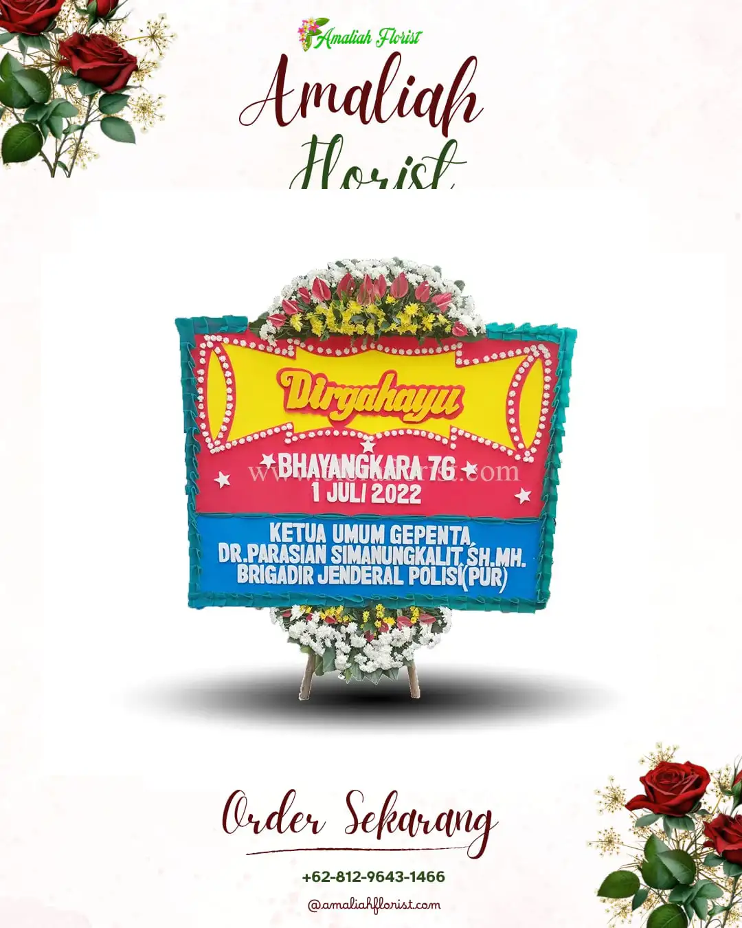 Papan Bunga HUT Ulang Tahun Kemulan